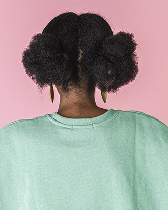 Space buns - Divina BLK products for wavy, curly and afro hair care